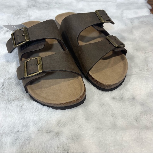 Arizona Brown Slide Sandals size 6 - Picture 4 of 8